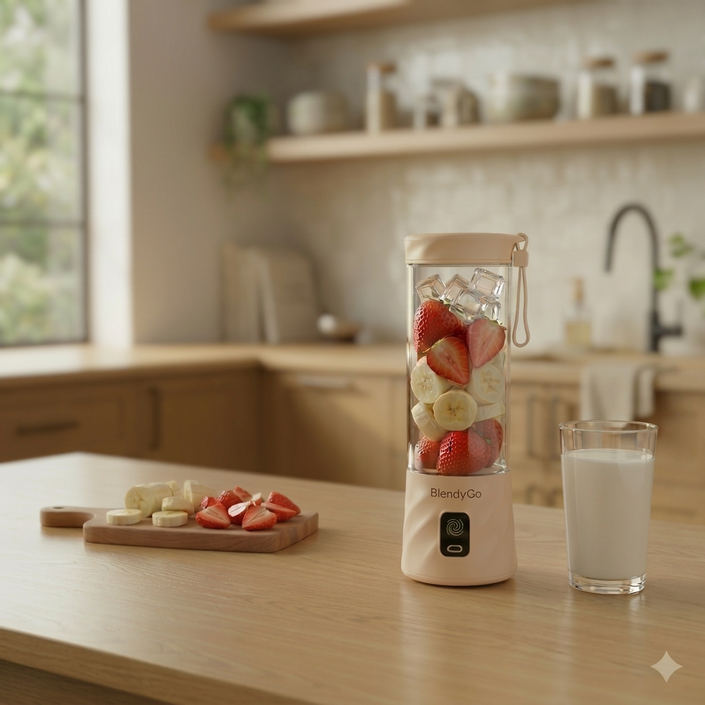 コンセントをつながずキッチンで使えるBlendyGo3